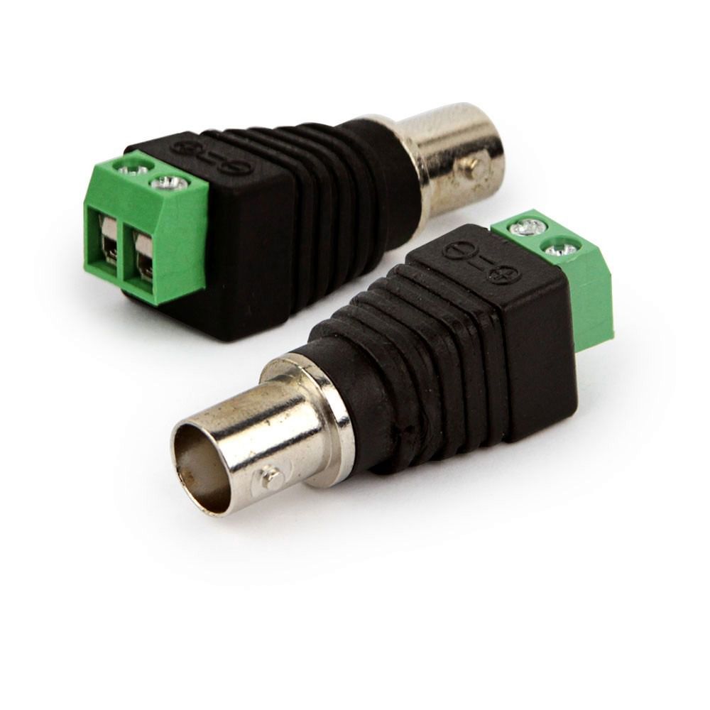 Conector Bnc Femea Com Borne Cftv Cameras De Segurança Sln 